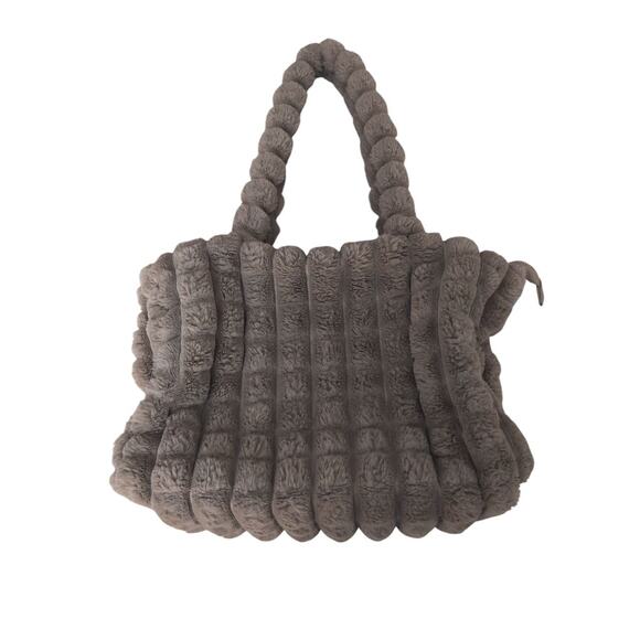 Expressions NYC Large Fluffy Tote Bag - Picture 1 of 5